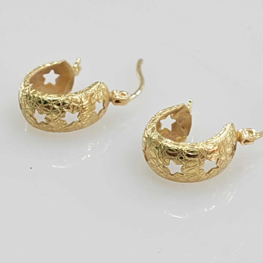 ARRACADAS PAR ORO 14 K 1.9 GRMS (SEMINUEVO)