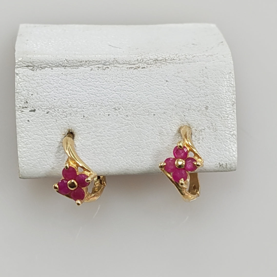 ARETES PAR ORO 14 K 1.3 GRMS (SEMINUEVO)