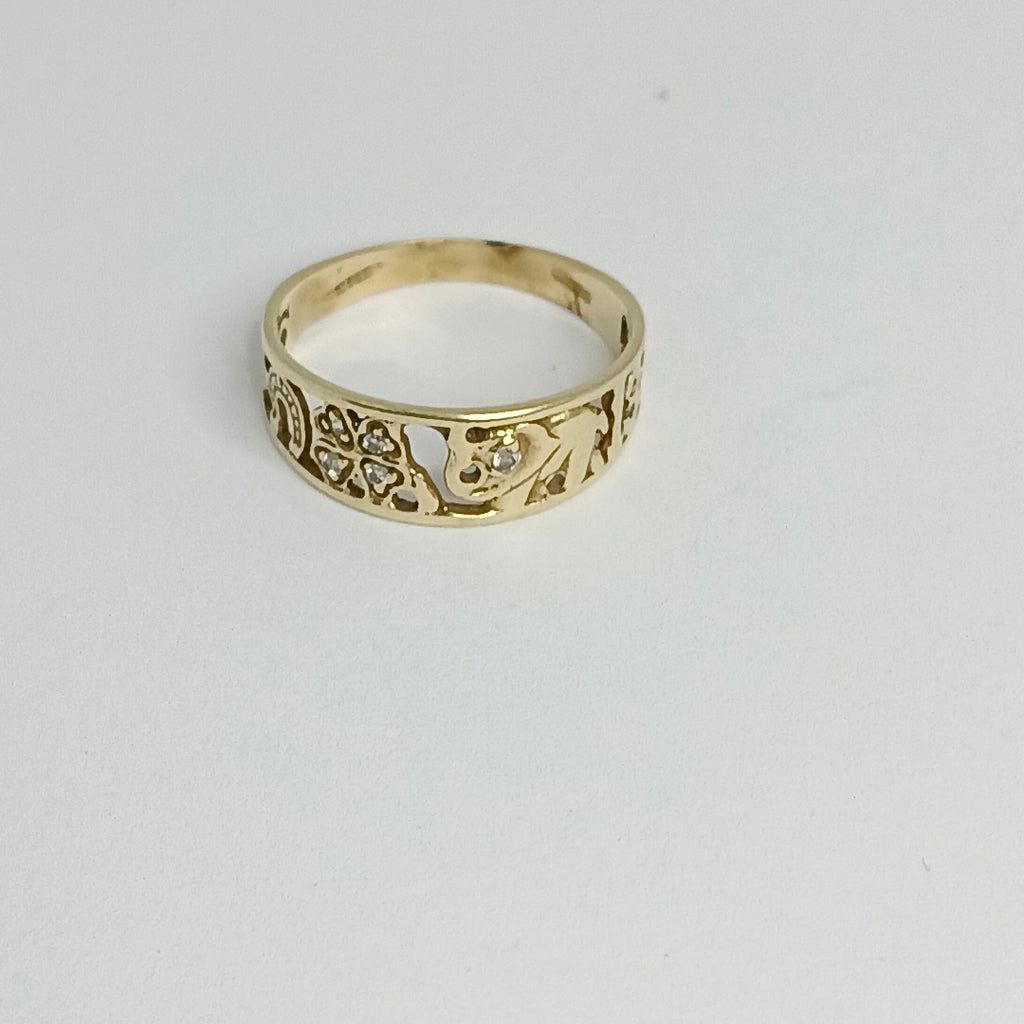 ARGOLLA DE LA SUERTE ORO 8 K 1.9 GRMS (SEMINUEVO)