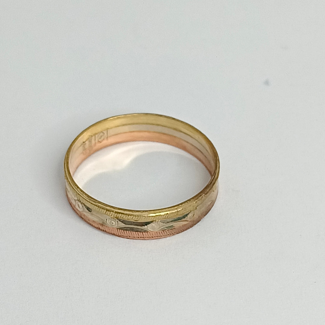 ARGOLLA ORO, ORO COMBINADO 10 K 1.2 GRMS (SEMINUEVO)