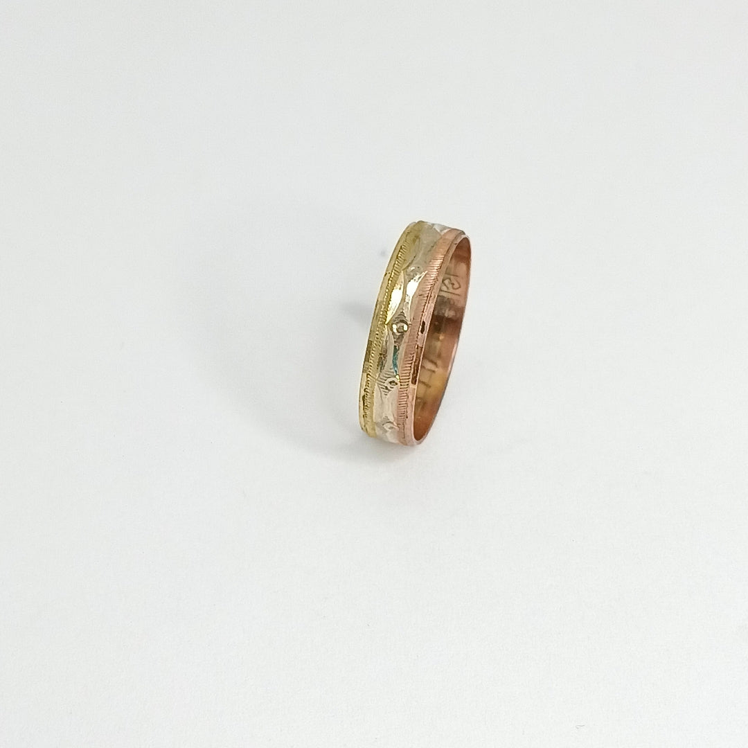 ARGOLLA ORO, ORO COMBINADO 10 K 1.1 GRMS (SEMINUEVO)