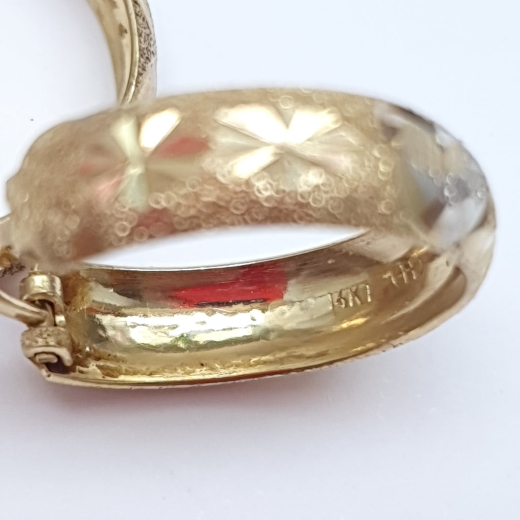 ARRACADAS PAR ORO 14 K 2,10 GRMS (SEMINUEVO)