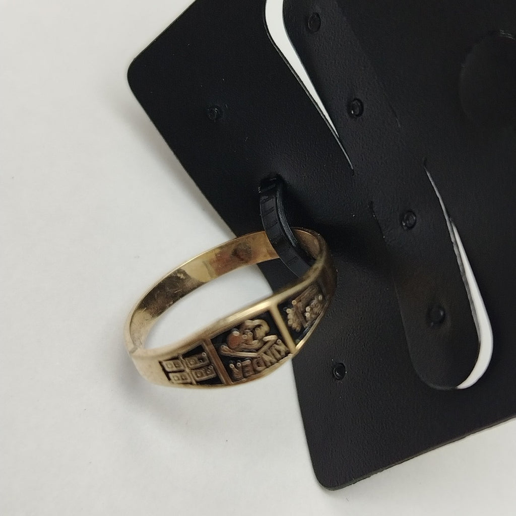 ANILLO DE GRADUACIÓN ORO 8 K 1.4 GRMS (SEMINUEVO)