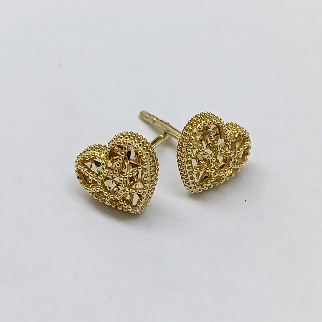 BROQUELES ORO 14K 1.5 (NUEVO)