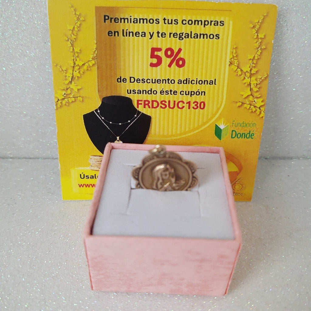 MEDALLA RELIGIOSA ORO 10 K 1.8 GRMS (SEMINUEVO)