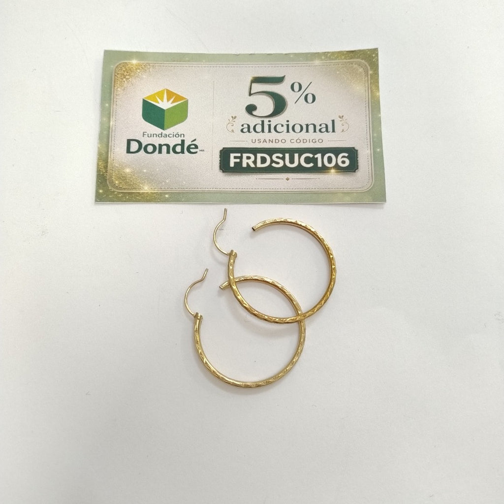 ARRACADAS PAR ORO 10 K 2.5 GRMS (SEMINUEVO)
