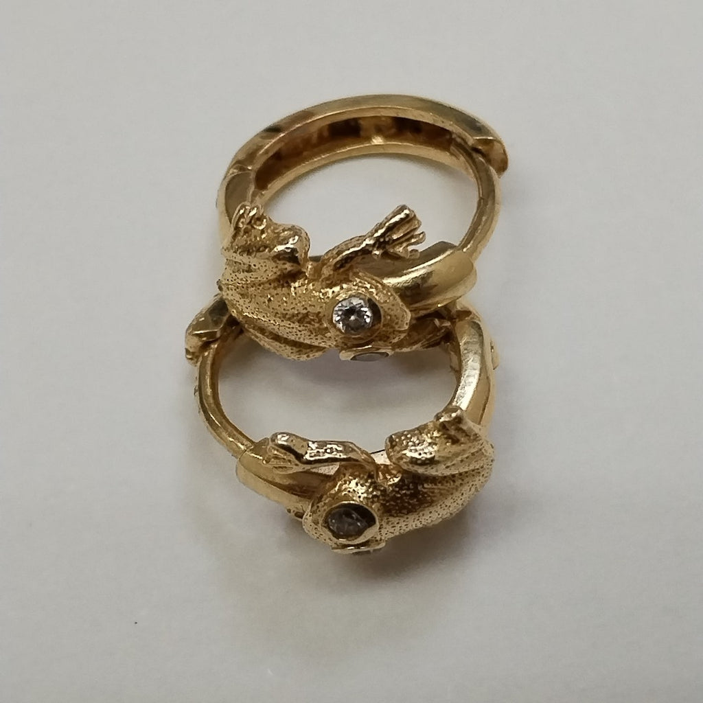 ARRACADAS PAR ORO 14 K 2,60 GRMS (SEMINUEVO)