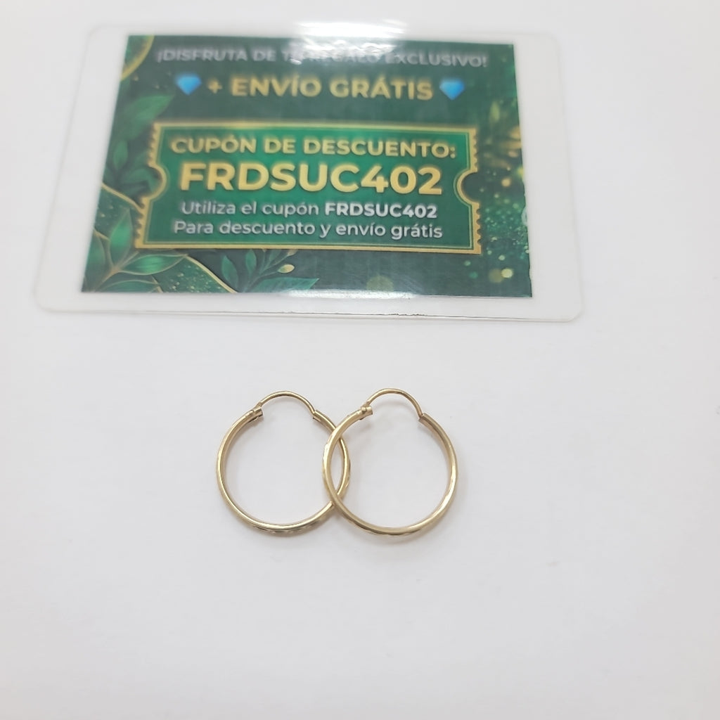 ARRACADAS PAR ORO 10 K 1.6 GRMS (SEMINUEVO)