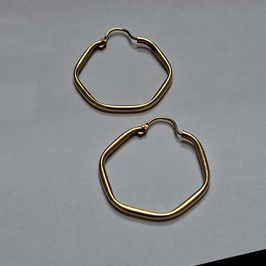ARRACADAS PAR ORO 14 K 2.6 GRMS (SEMINUEVO)