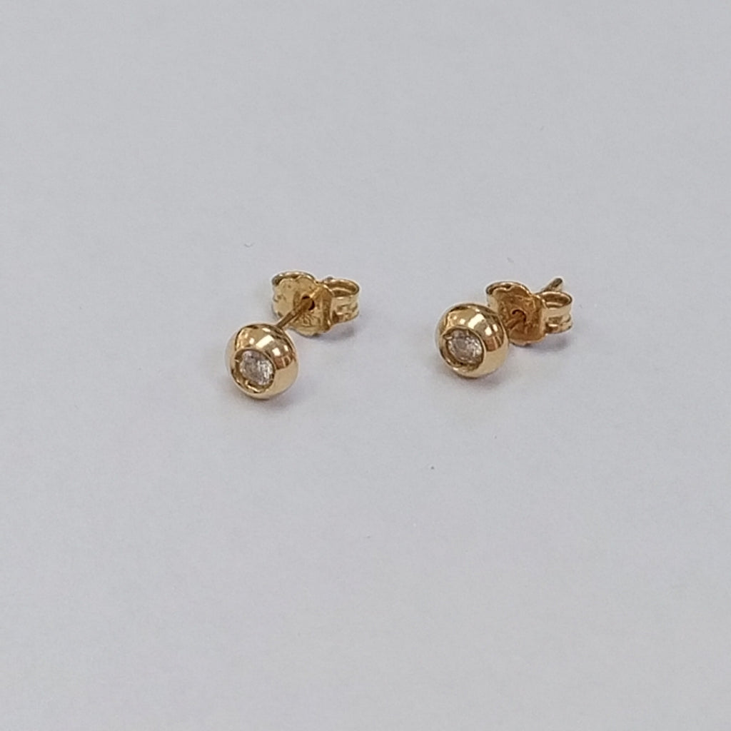 BROQUELES PAR ORO 14 K 1,40 GRMS (SEMINUEVO)