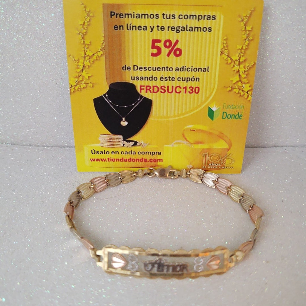 ESCLAVA ORO 14 K 8.6 GRMS (SEMINUEVO)