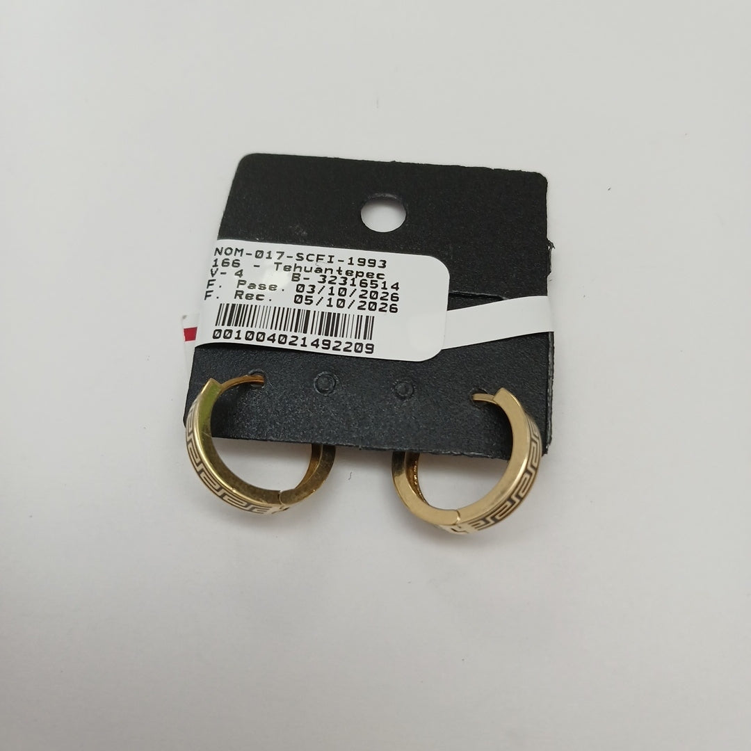 ARRACADAS PAR ORO 14 K 3.2 GRMS (SEMINUEVO)