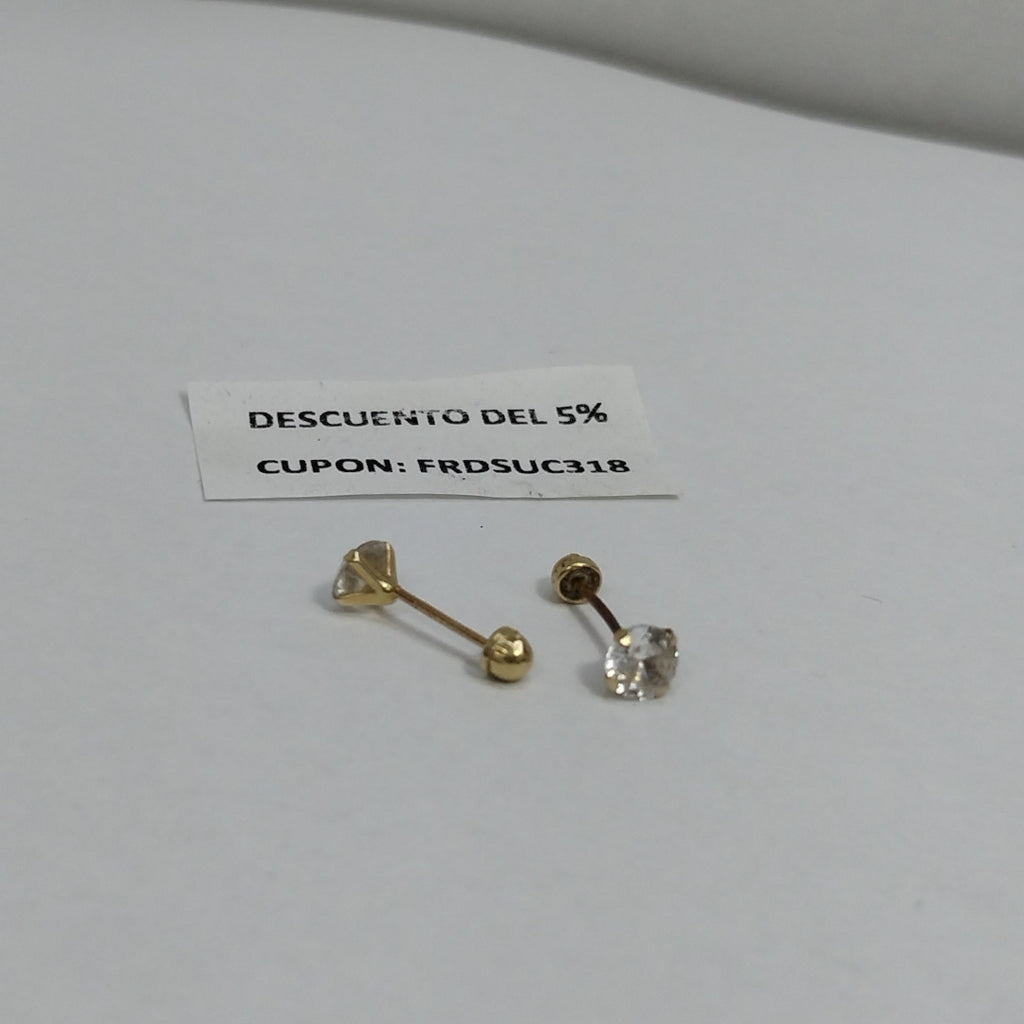 BROQUELES PAR ORO 10 K 0.2 GRMS (SEMINUEVO)