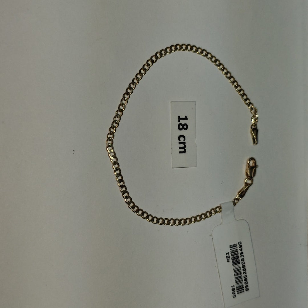 PULSERA BARBADA 14K 18 CM 2 GR (NUEVO)