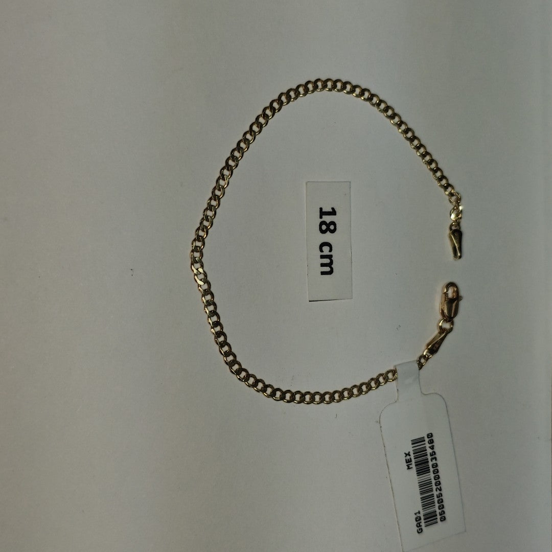 PULSERA BARBADA 14K 18 CM 2 GR (NUEVO)