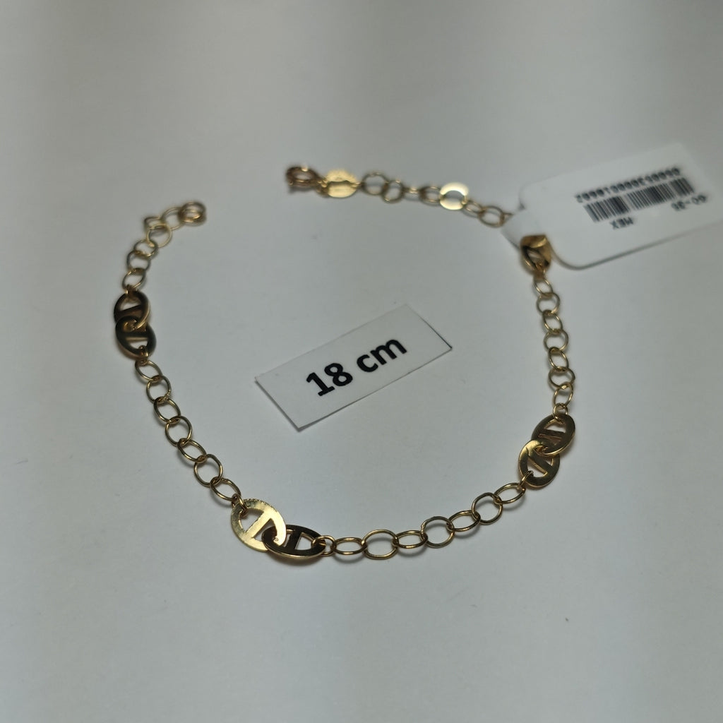 PULSERA ESPECIAL 14K 18 CM 1.5 GR (NUEVO)