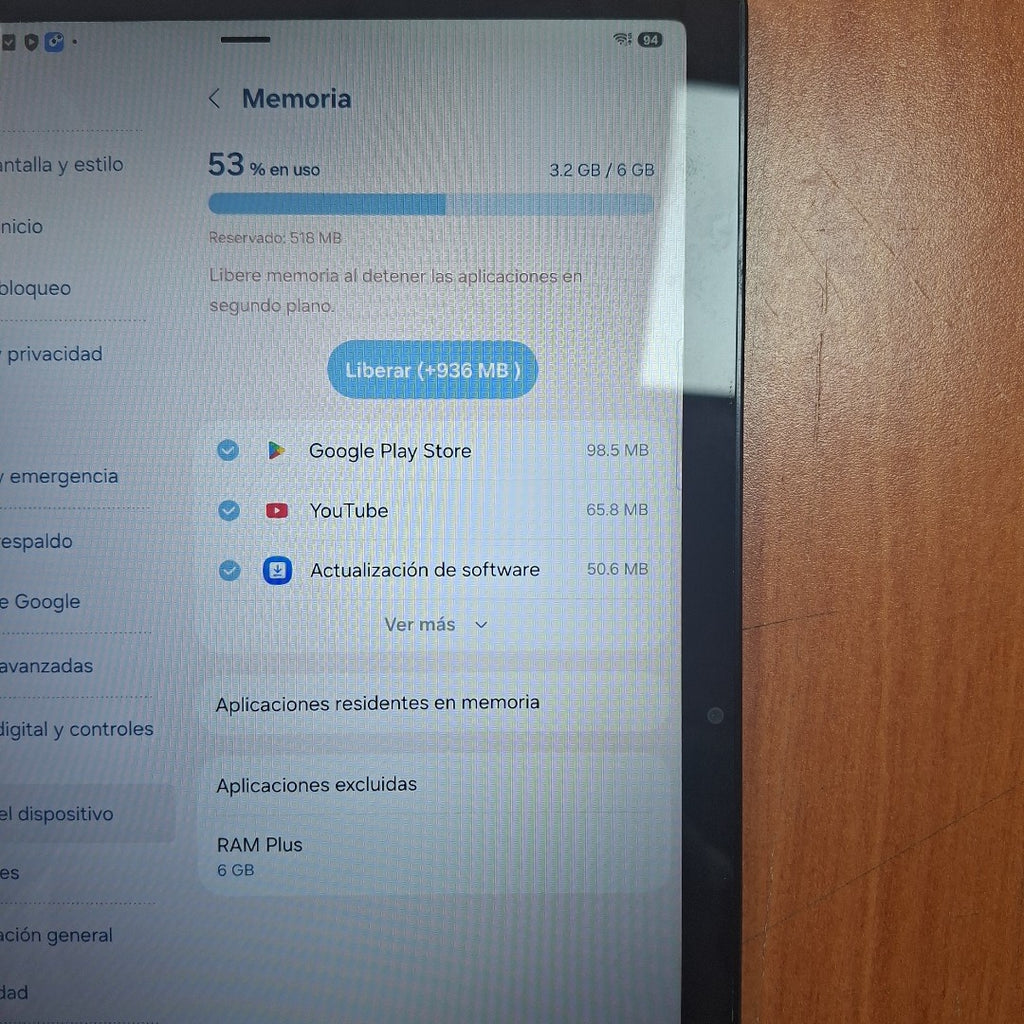 TABLETA SAMSUNG GALAXY TAB A11+ SM-X230 (2025) 128 GB 6 GB RAM (SEMINUEVO)