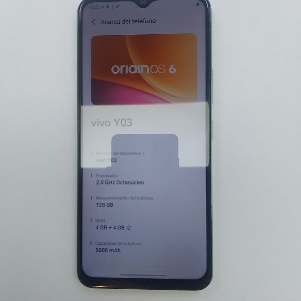 CELULAR VIVO Y03 V2332 (2024) 128 GB 4 GB RAM (SEMINUEVO)