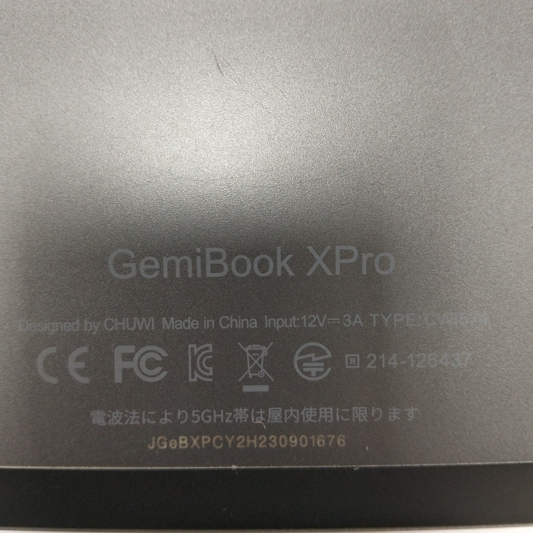 LAPTOP CHUWI GEMIBOOK XPRO 256 GB SSD 8 GB RAM (SEMINUEVO)