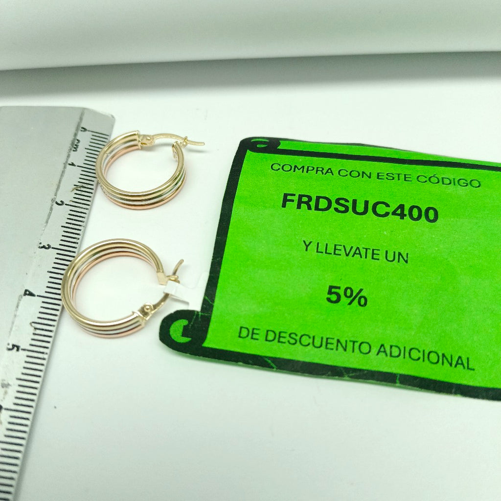 ARRACADAS ORO 14K 2.4 (NUEVO)