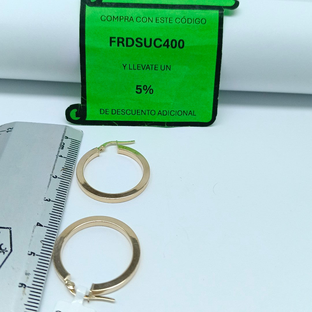 ARRACADAS ORO 14K 2.2 (NUEVO)