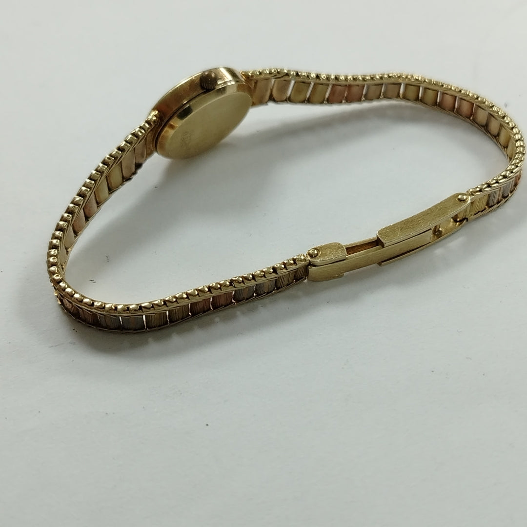 RELOJ CAJA Y PULSO ORO ORO 14 K 19 GRMS (SEMINUEVO)