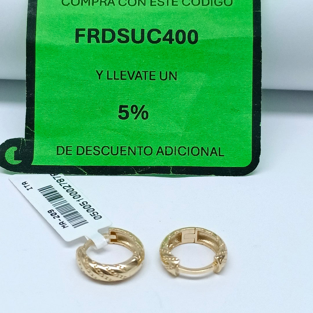 HUGGIES ORO 14K 2.4 (NUEVO)