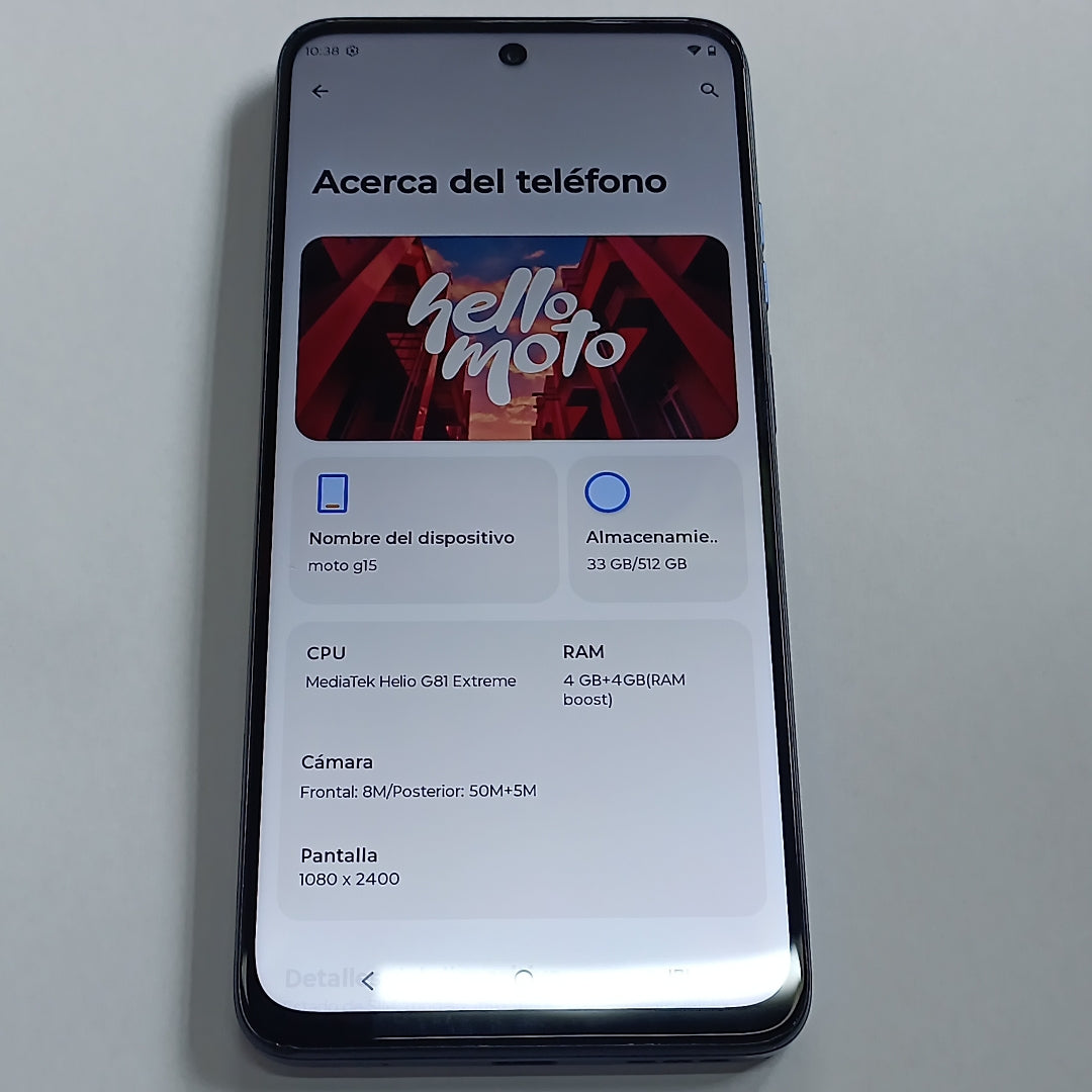 CELULAR MOTOROLA MOTO G15 XT2521-2 (2025) 512 GB 4 GB RAM (SEMINUEVO)