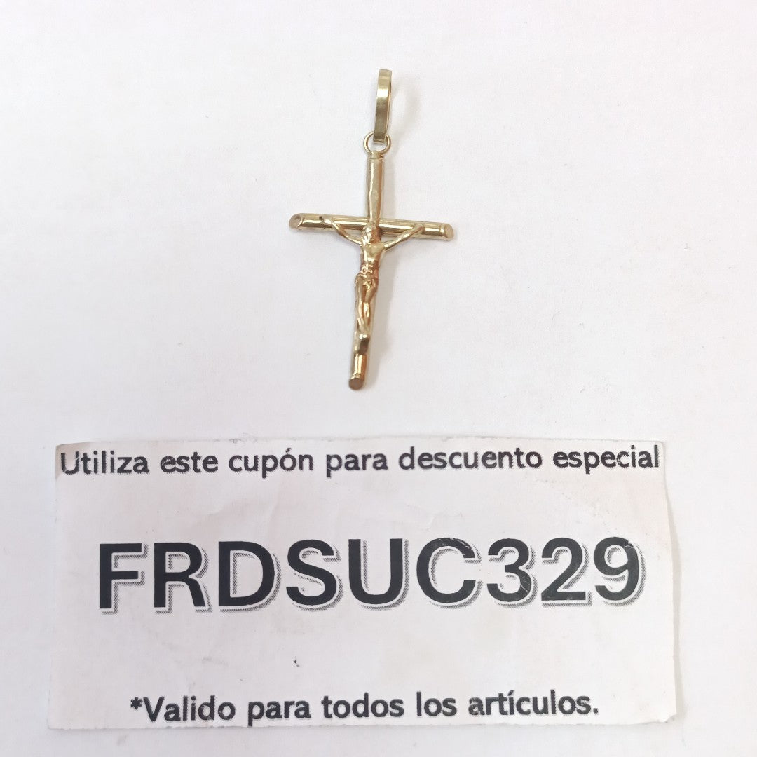 CRUCIFIJO ORO 10 K 0,90 GRMS (SEMINUEVO)