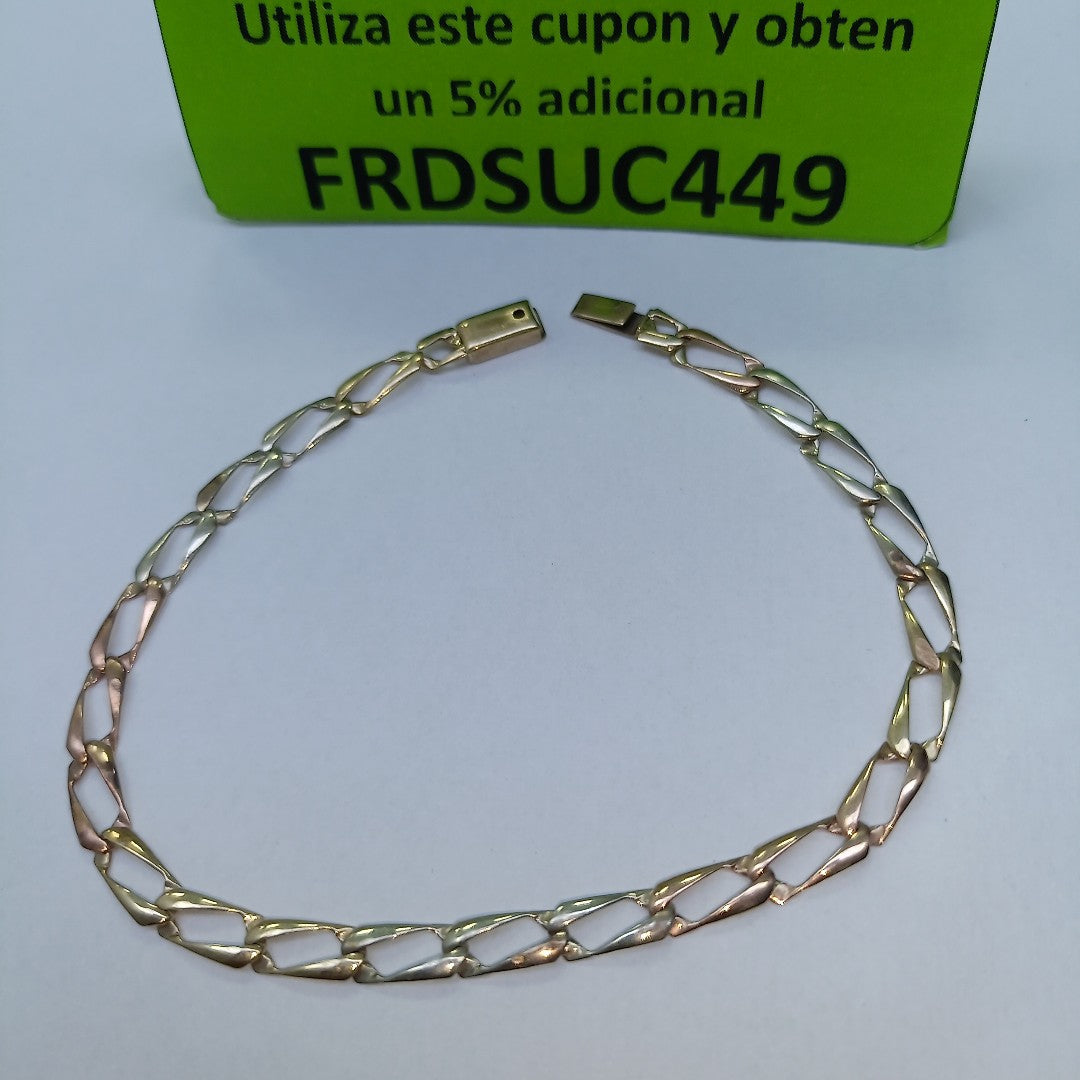 PULSERA ORO, ORO COMBINADO 10 K 1.7 GRMS (SEMINUEVO)