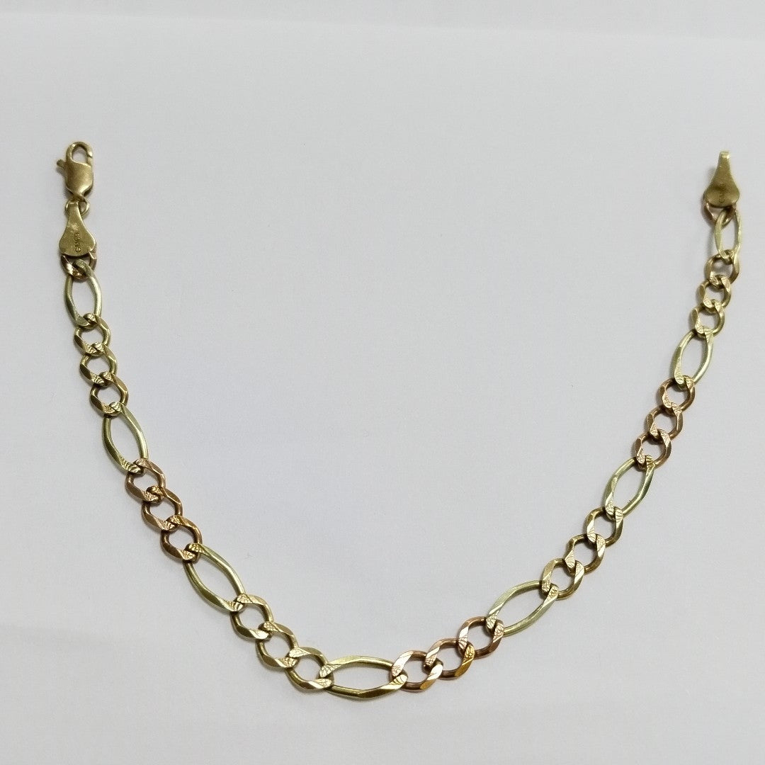 PULSERA ORO COMBINADO 14 K 7,80 GRMS (SEMINUEVO)