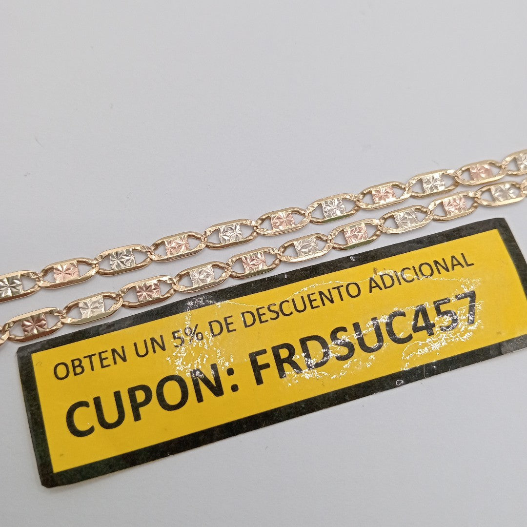 CADENA ORO COMBINADO 14 K 17,70 GRMS (SEMINUEVO)