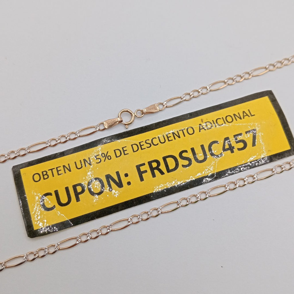 CADENA ORO, RODIADO 14 K 4.7 GRMS (SEMINUEVO)