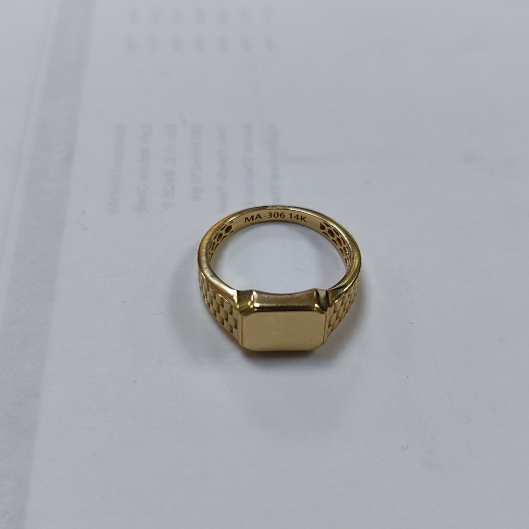 ANILLOS CABALLERO ORO 14K 3.5 (NUEVO)