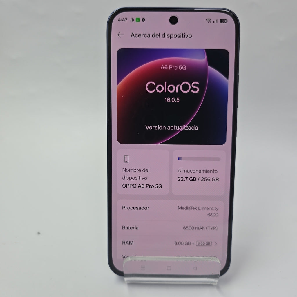CELULAR OPPO A6 PRO CPH2781 (2025) 256 GB 8 GB RAM (SEMINUEVO)