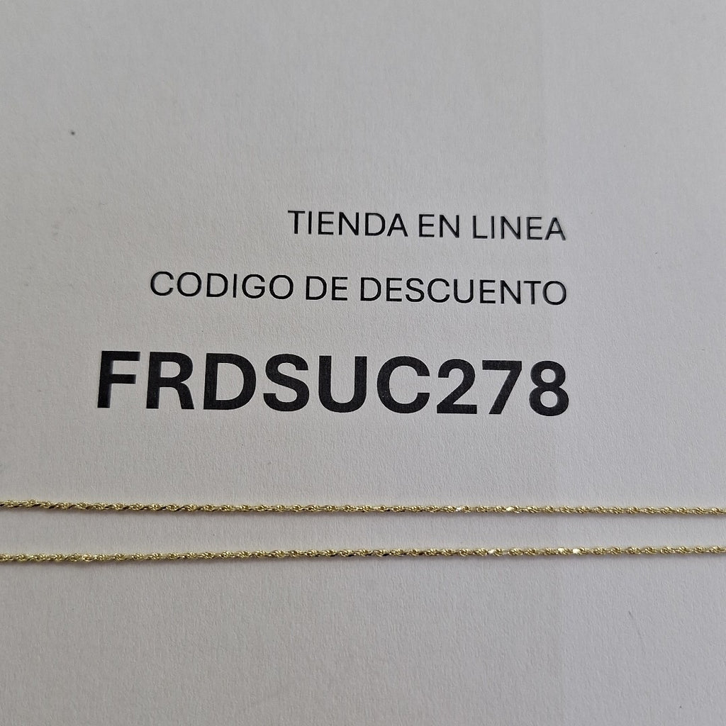 CADENA TORZAL 14K 55 CM 2.9 GR (NUEVO)