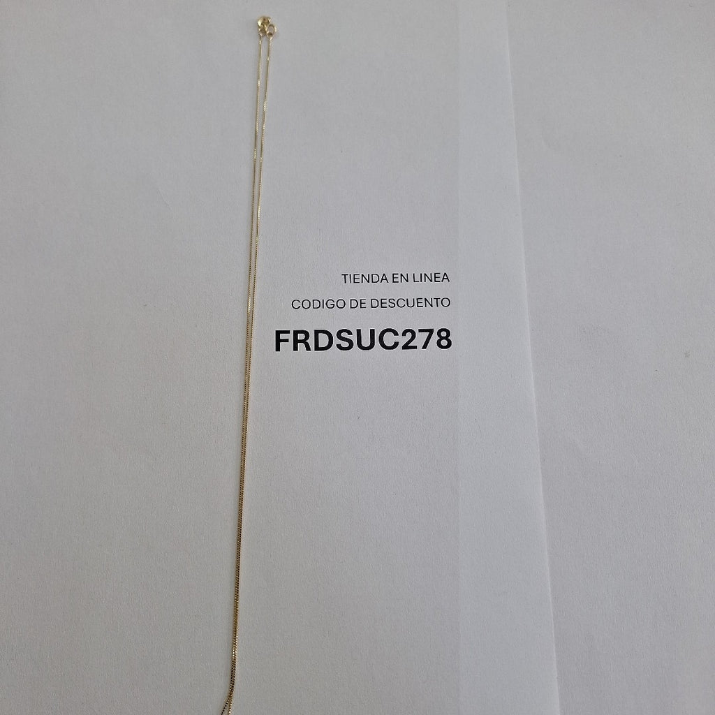 CADENA VENECIANO 14K 55 CM 1.8 GR (NUEVO)