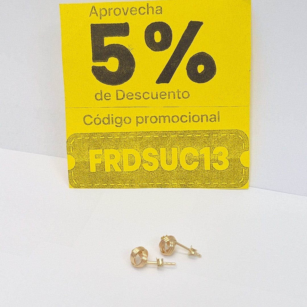 BROQUELES ORO 14K 1.8 (NUEVO)