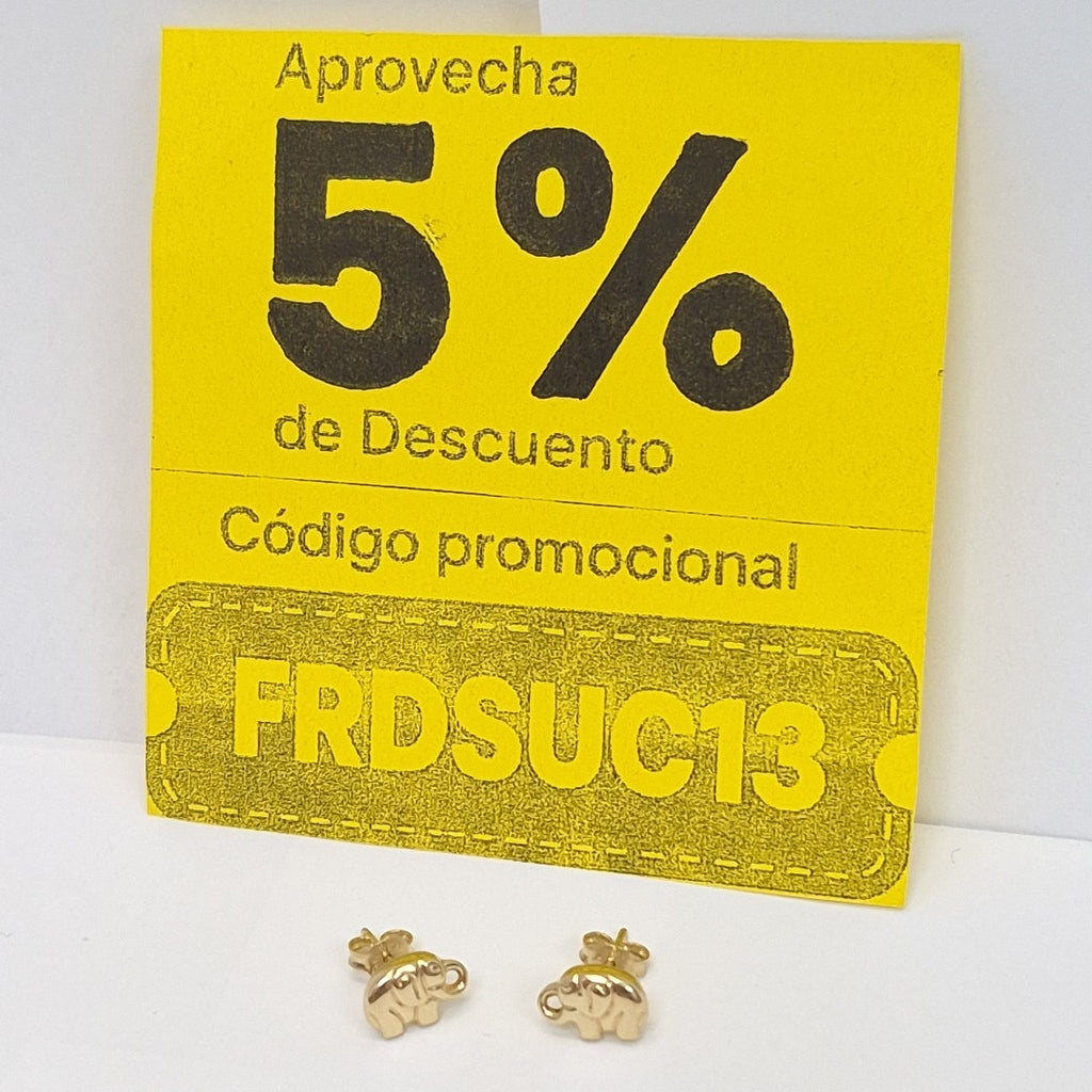 BROQUELES ORO 14K 1 (NUEVO)