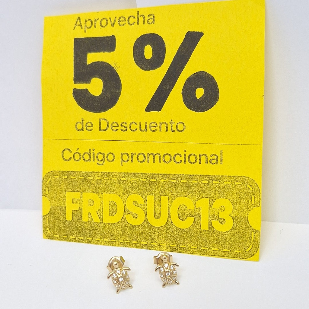 BROQUELES ORO 14K 1.2 (NUEVO)