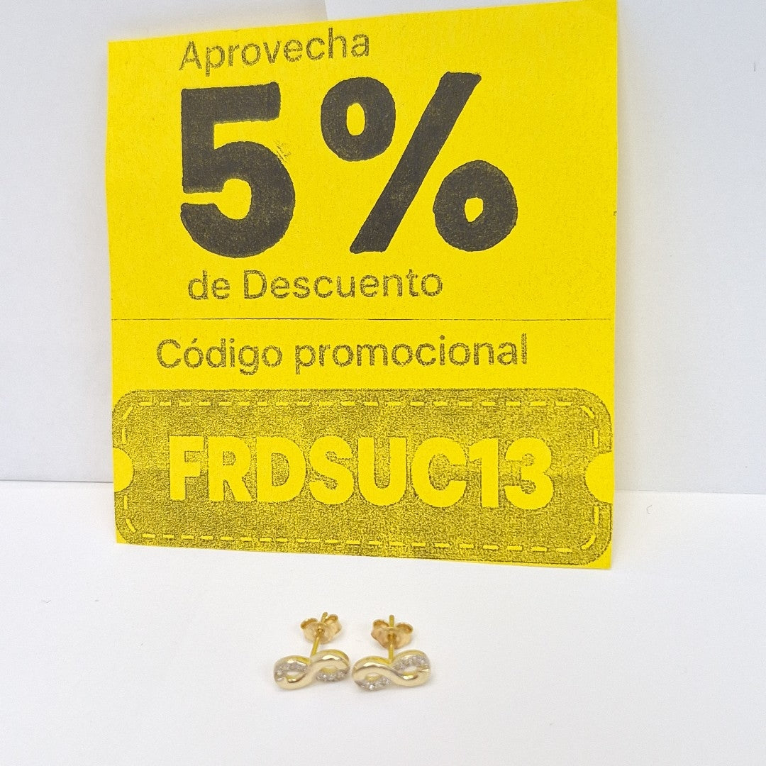 BROQUELES ORO 14K 1.2 (NUEVO)