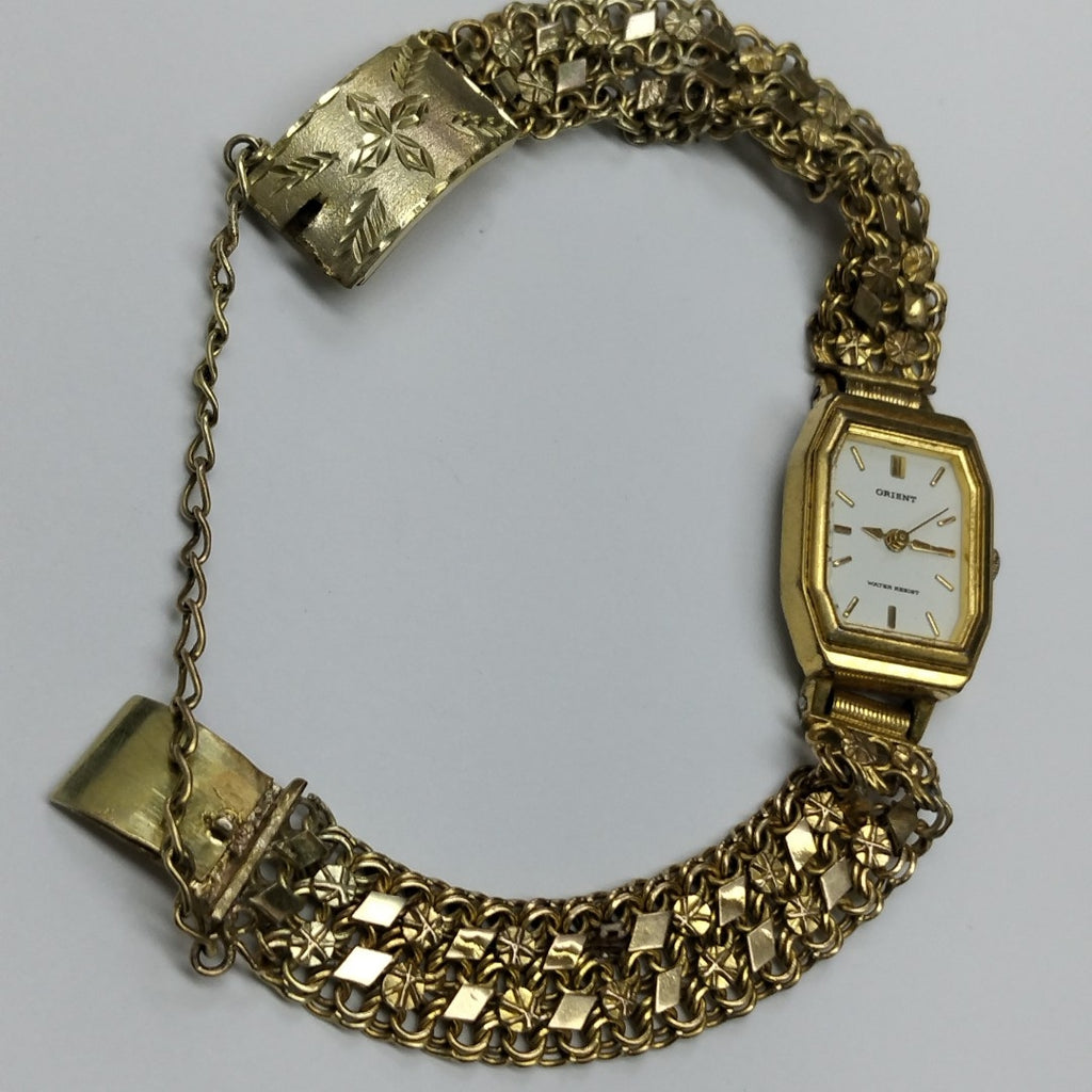 RELOJ CAJA ACERO PULSO ORO ORO 10 K 24.9 GRMS (SEMINUEVO)