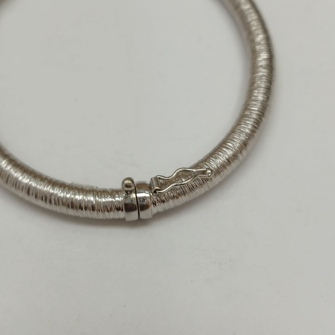 PULSERA RIGIDA ORO BLANCO 14 K 10.2 GRMS (SEMINUEVO)