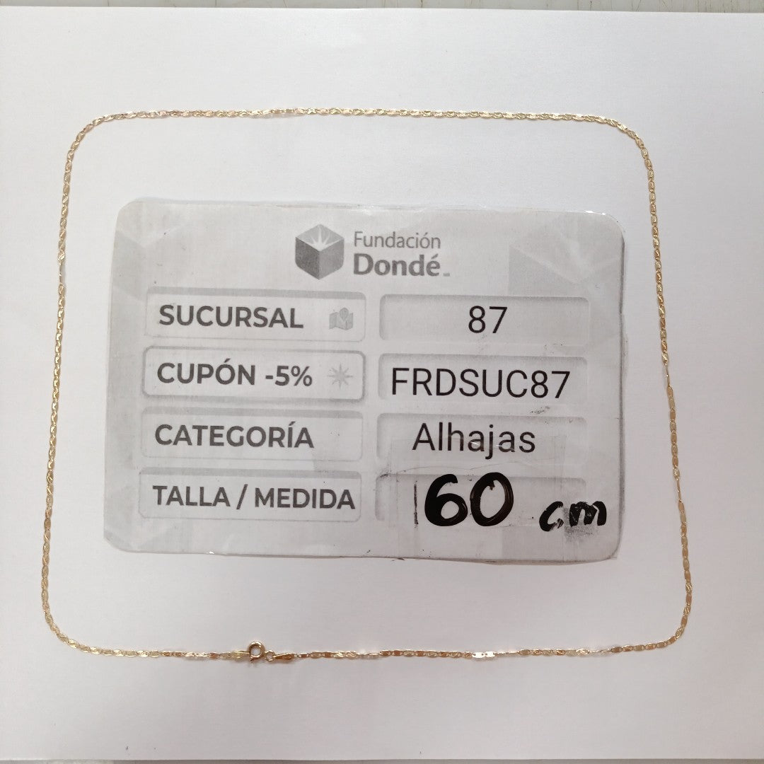 CADENA ORO 14 K 3,20 GRMS (SEMINUEVO)