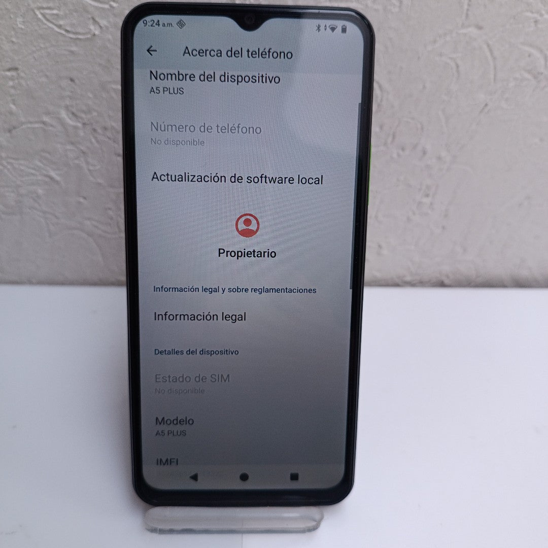 CELULAR ACER SOSPIRO A5 PLUS (2026) 128 GB 4 GB RAM (SEMINUEVO)