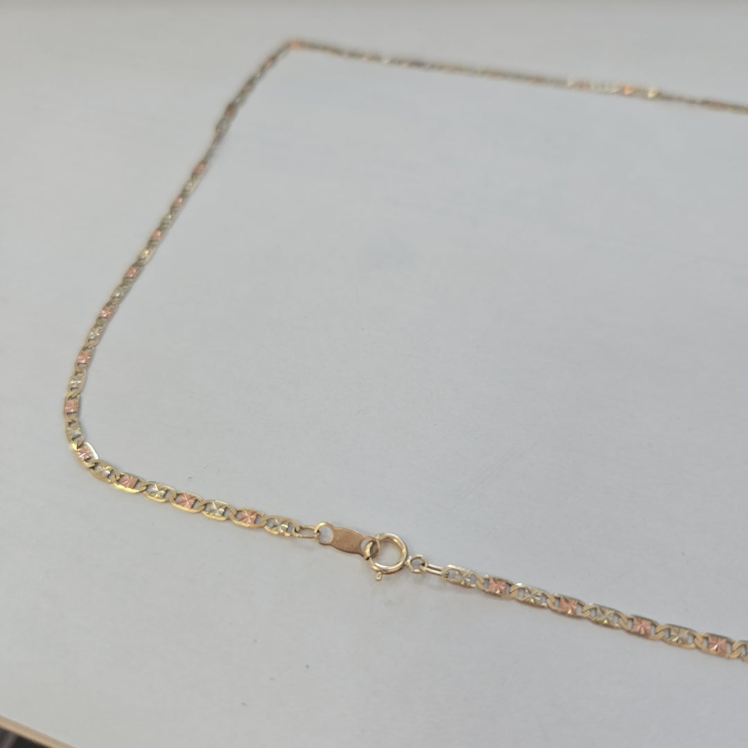 CADENA ORO COMBINADO 10 K 2.8 GRMS (SEMINUEVO)