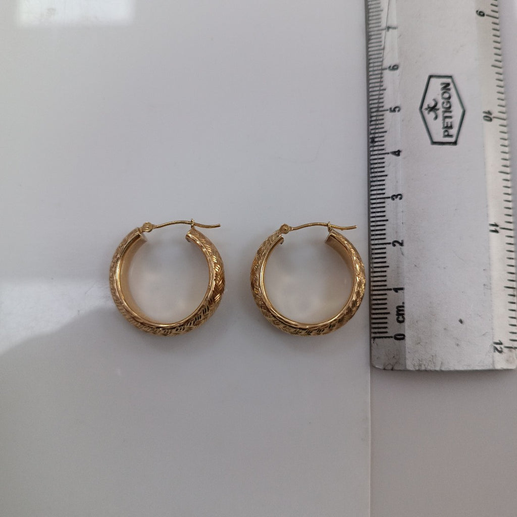 ARRACADAS PAR ORO 14 K 3.2 GRMS (SEMINUEVO)