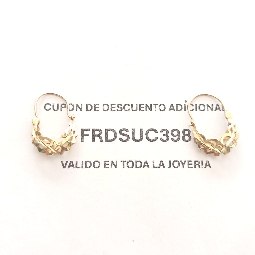 ARETES PAR ORO 8 K 1.6 GRMS (SEMINUEVO)