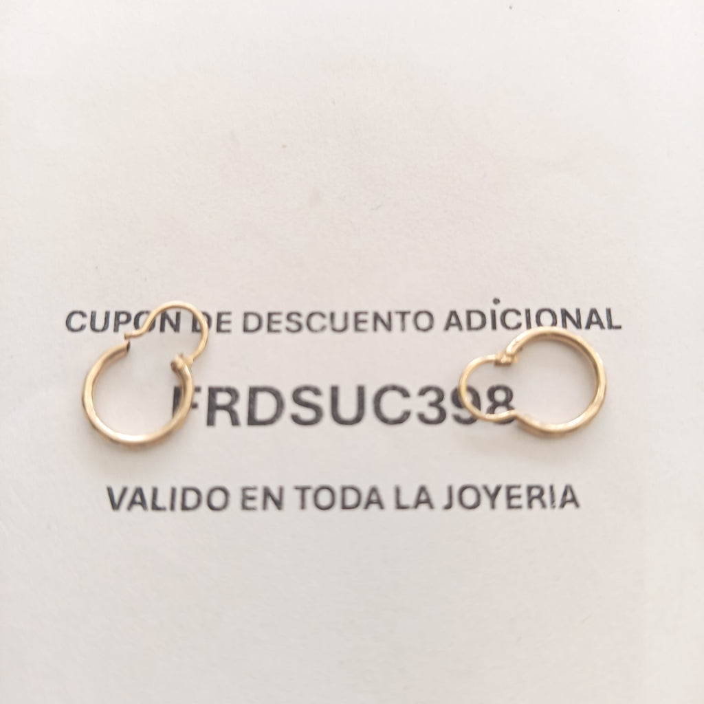 ARRACADAS PAR ORO 10 K 0.7 GRMS (SEMINUEVO)