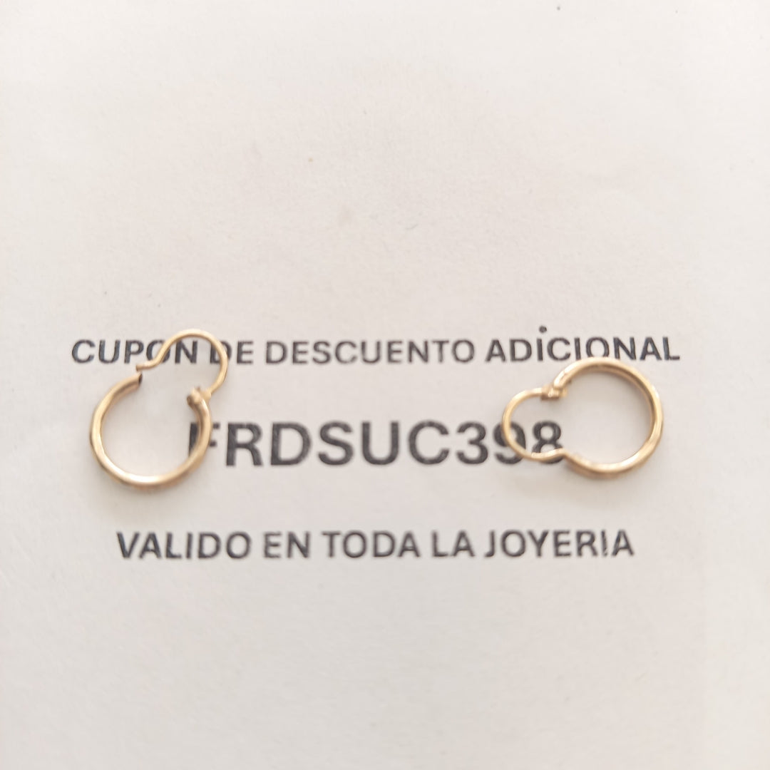 ARRACADAS PAR ORO 10 K 0.7 GRMS (SEMINUEVO)
